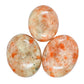 Amazing Gemstone Sunstone Palm Stone - Hot Massage Worry Stone For Natural Body Chakra Balancing, Reiki Healing And Crystal Grid
