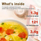 Egg Flower Soup Mix, Vegetable Mix Soup with 4 Flavors (Laver, Spinach, Mushroom, Tomato), 0.3 Ounce (20 Pack)