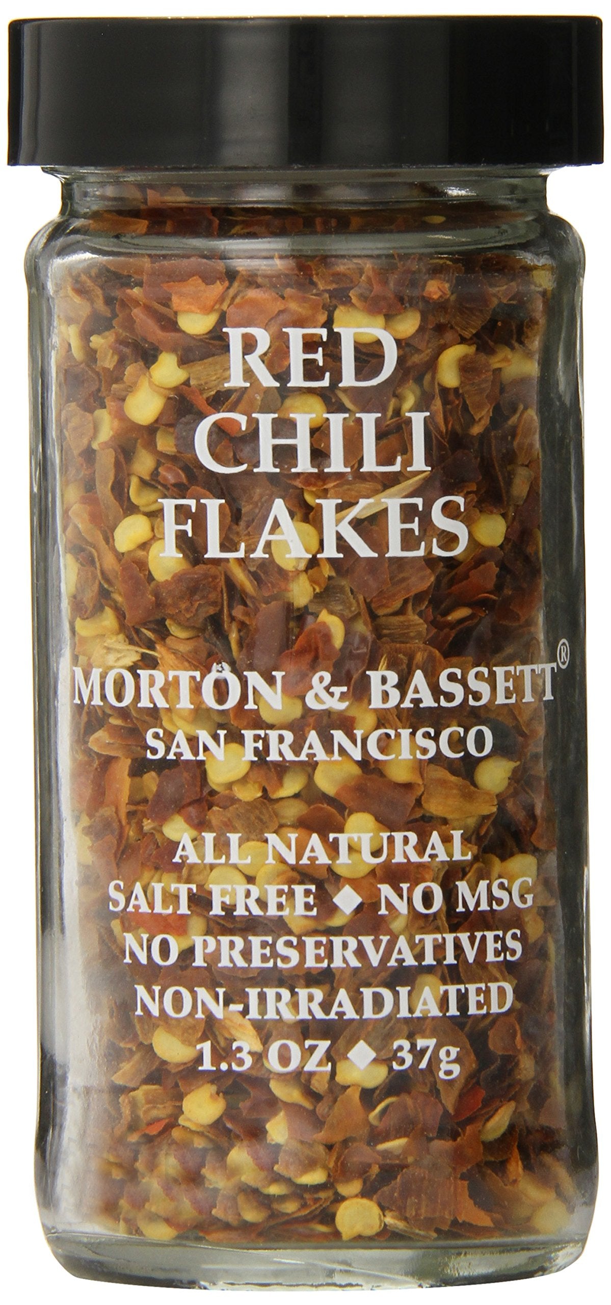 Morton & Bassett Red Chili Flakes, 1.3 Oz, Model 617720, Spicy Seasoning