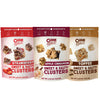 Chunk Nibbles Variety Snack Pack - Strawberry, Apple Cinnamon, Toffee Clusters - Gourmet Sweet & Salty Treat - Handcrafted, No A