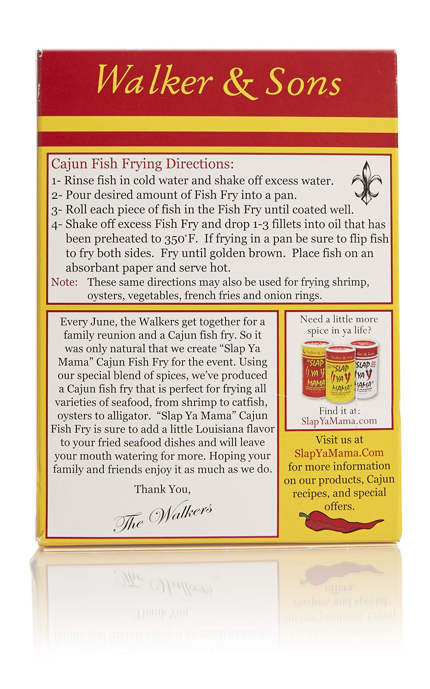 Slap Ya Mama Seasoning Fish Fry Cajun, 12 Oz