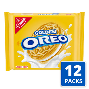 OREO Golden Sandwich Cookies, 12 - 13.29 oz Packs