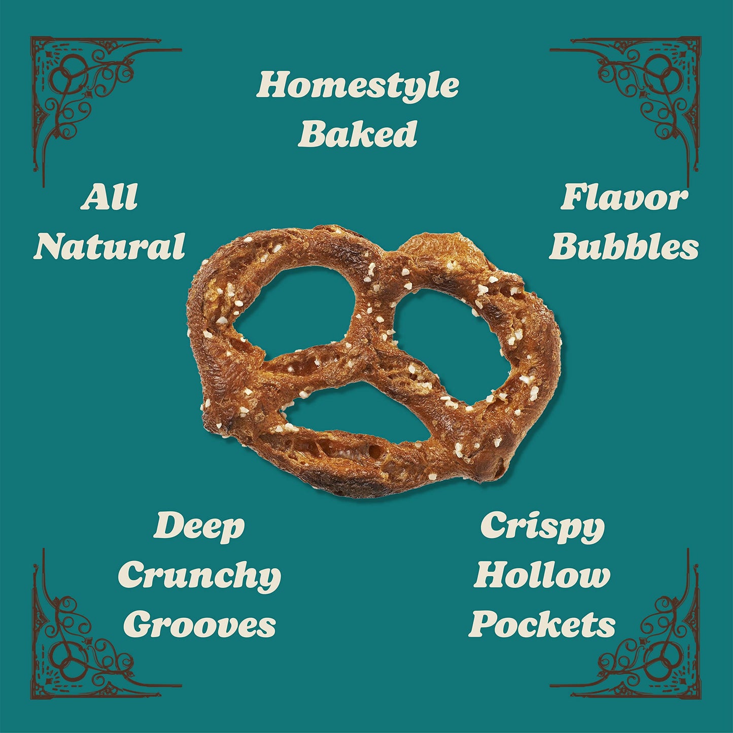 Unique Snacks Original Splits Pretzels, Delicious Homestyle Baked Snack Bag, Ou Kosher, And Non-Gmo Food, No Artificial Flavor,