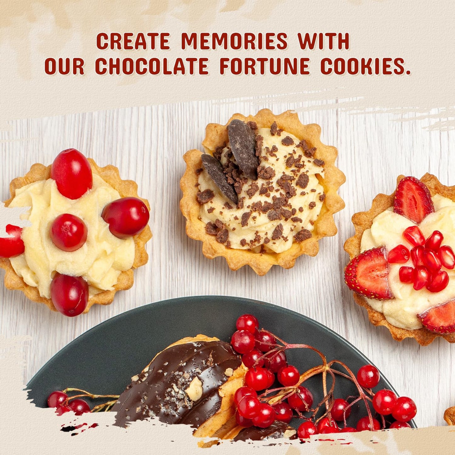 52Usa Fortune Cookies, Approx 350 Pcs, Chocolate Fortune Cookies, Bulk Fortune Cookies Individually Wrapped, Fresh Cookies, Chinese Fortune Cookies