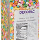 DecoPac Quins Fancy Sprinkles, 19.5oz, Multicolor Flower Shape Edible Sprinkles for Cakes, Cupcakes, Cookies, Model 21336
