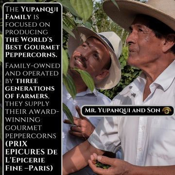 Yupanqui Organic Black Peppercorns for Grinder Refill, 17.6oz Gourmet Whole Peppercorns