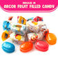 Arcor Fruit Filled Candy - Hard Bulk Candy - 2 Pounds Approx 130 - Candy Variety Pack With Fruit Filled Candy - Hard Candy Soft