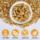 Twisweet Gold Pearl Rods Sprinkles, Edible Sugar Sprinkles for Cake Decorating Mix Size Candy Pearls for Baking Cake Topper Ice