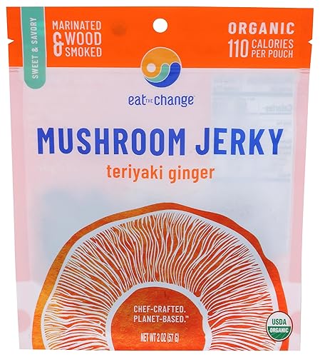 Eat The Change Organic Teriyaki Ginger Mushroom Jerky, 2 Oz