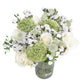Serenity | White  Cream Fresh Flower Arrangement with Vase | Arabella Bouquets | Flowers for Delivery  Sympathy