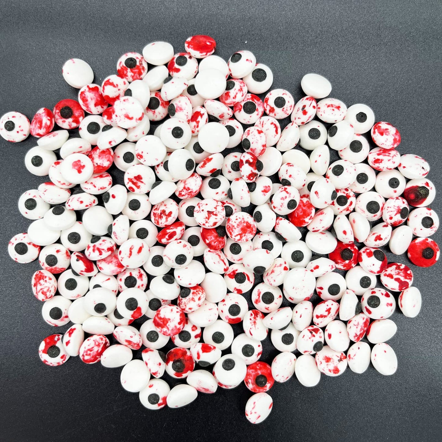 Weraru Small Candy Bloody Red Eyeballs Eye Ball Sweets Cake Cupcake Toppers Cookie Dessert Sprinkles Decorations For Christmas H