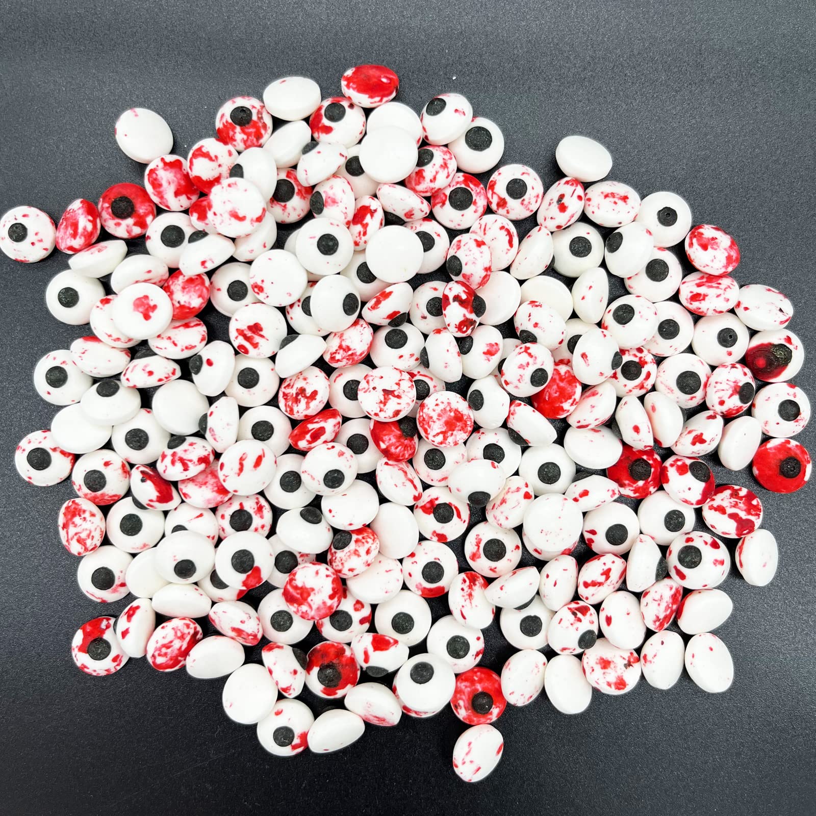 Weraru Small Candy Bloody Red Eyeballs Eye Ball Sweets Cake Cupcake Toppers Cookie Dessert Sprinkles Decorations For Christmas H
