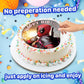 7.5 Inch Edible Cake Toppers - Red And Black Masked Themed Birthday Party Collection Of Edible Cake Decorations