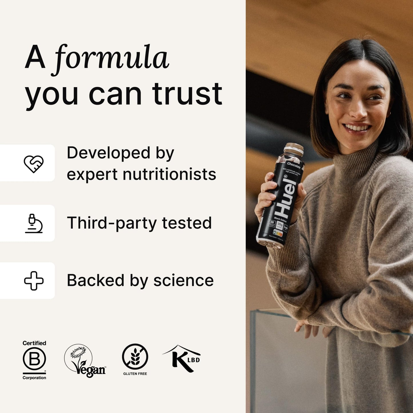 Huel Black Edition Ready-to-Drink  Chocolate Meal Replacement Drink  35g High Protein  27 Vitamins and Minerals  Vegan  Gluten Free  Plant Based  High Fiber  Low Sugar  16.9 Fl Oz (12 Pack)