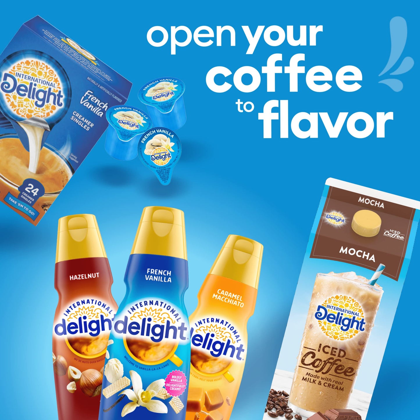 International Delight Hazelnut Liquid Creamer Singles