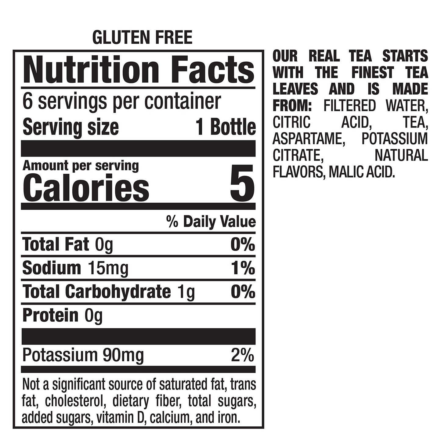 Snapple Zero Sugar Raspberry Tea, 16 fl oz recycled plastic bottle, 6 pack