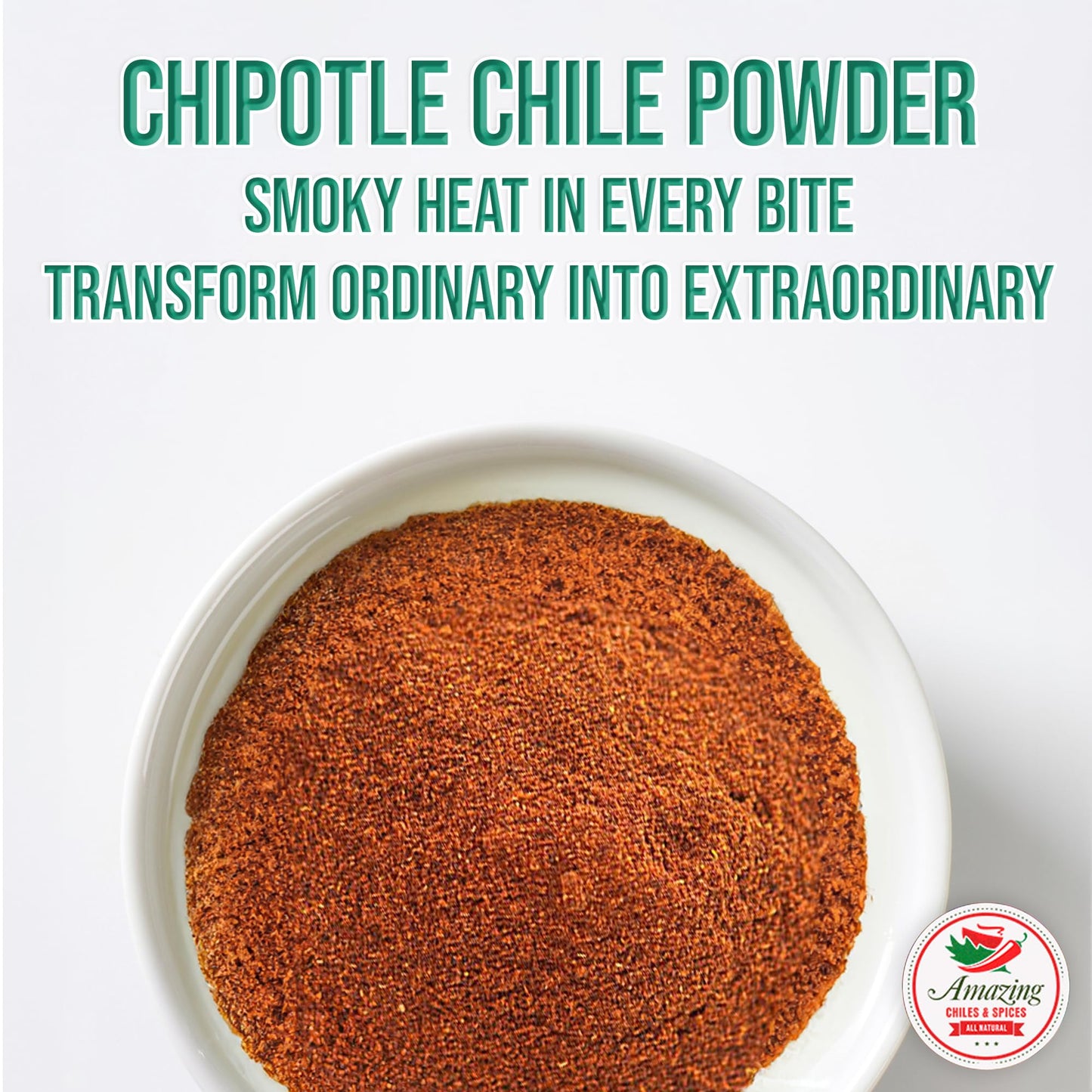 Amazing Chiles & Spices Chipotle Chili Powder Seasoning, Medium to High Heat, 4oz