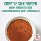 Chipotle Chili Powder Seasoning 1 LB (16oz) - Natural and enhanced. Great For Meats  Grilling Rubs  Sauces  Salsa. Medium to High Heat - Sweet & Smoky Flavor. By Amazing Chiles & Spices.