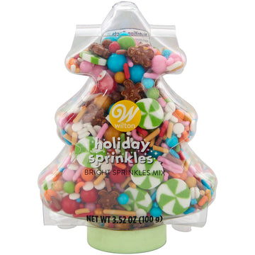 Wilton Bright Holiday Sprinkles Tree 3.52 oz