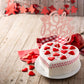 Ephlyn 1Pcs Happy Valentine'S Day Oh Baby Cake Topper Rose Gold Glitter Valentine Babyshower Cake Decorations For Love Valentine