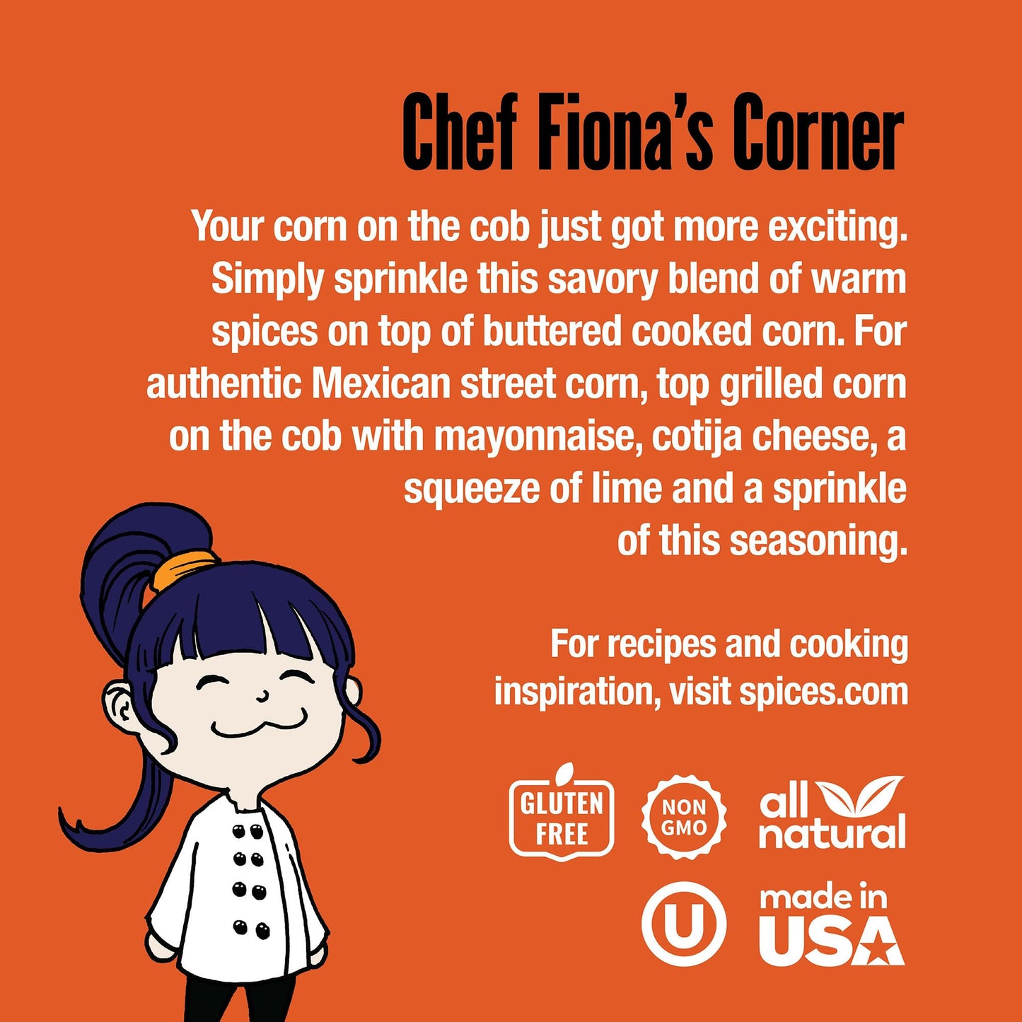 The Spice Lab Mexican Street Corn Seasoning, 5 oz Shaker Jar, All Natural Vegan Elote Seasoning, Savory Popcorn Seasoning