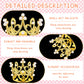 Funrous 12 Pieces Crown Cake Topper Queen Crown Mini Crown Tiny Crown For Cake Topper Princess Decorative Crown Pearl Crystal Ti