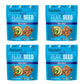 Flackers Organic Sea Salt Flaxseed Crackers, Gluten Free, Vegan, Keto Snack, 5 oz, 4-Pack