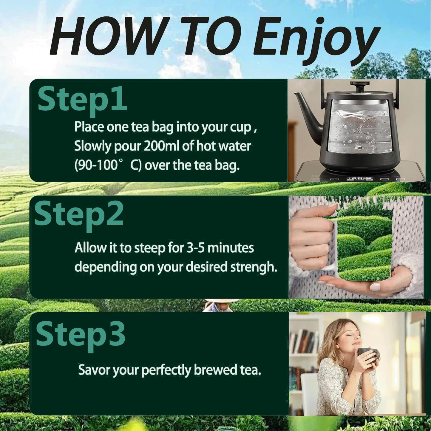 Pipi Tea Pipi Oolong Te  Extra Value 4g*25 Bags Selected Tea Leaves  Cortisol & Calming Tea for Stress Relief  Vegan  Non-GMO (1)