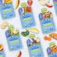 Gerber Stage 2 Baby Food, Organic Apple Blueberry Spinach, Pear Peach Strawberry, And Carrot Apple Mango Puree Pouches, 18-Pack