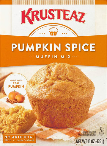 Krusteaz Pumpkin Spice Muffin Mix 15 Ounce (Pack of 6)