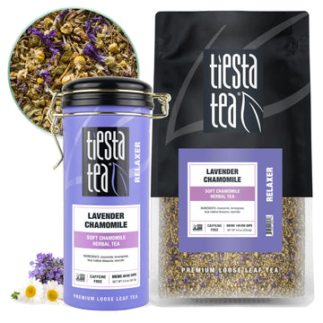 Tiesta Tea - Lavender Chamomile | Soft Chamomile Herbal Tea | Premium Loose Leaf Tea | Non Caffeinated Tea | Make Hot Or Iced Te