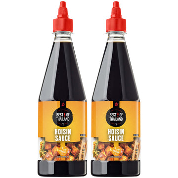 Best Of Thailand Hoisin Sauce | Real Authentic Asian Brewed Sauces For Cooking & Meal Dressings | No Msg, Certified Kosher & Fat