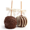 A Gift Inside Milk and Dark Chocolate Covered Caramel Apples Pair