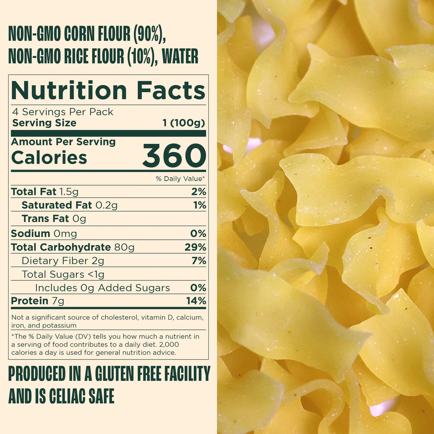 Giadzy Gluten Free Taccole 3-Pack - Artisanal, Non-GMO, Made in Italy