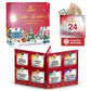 BREWIX, Tea Advent Calendar 2024 | 24 Pyramid Tea Bags - Luxury Gift Box | Selection of 24 Delightful Black/Green Teas and Infus