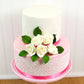 Global Sugar Art Peace Rose Sugar Cake Flowers - White, 2 Inch, 8 Count, Model 37823 by Chef Alan Tetreault