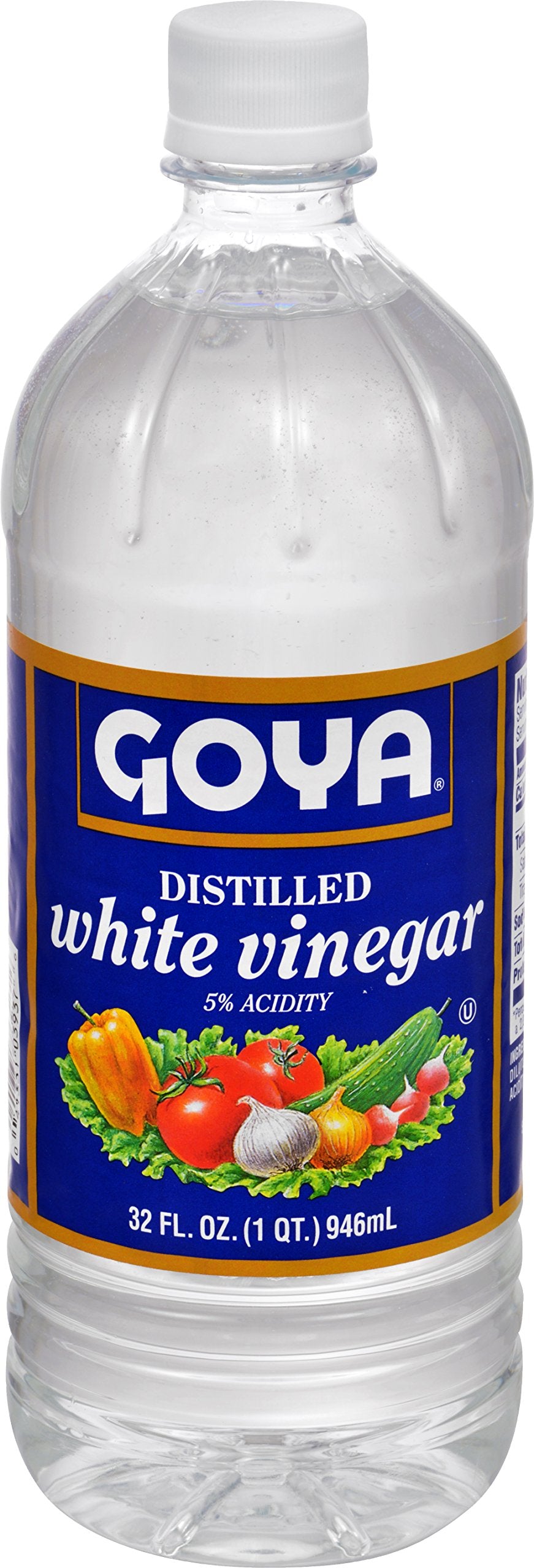 Goya Foods Distilled White Vinegar, 32 Fl Oz (Pack of 12)