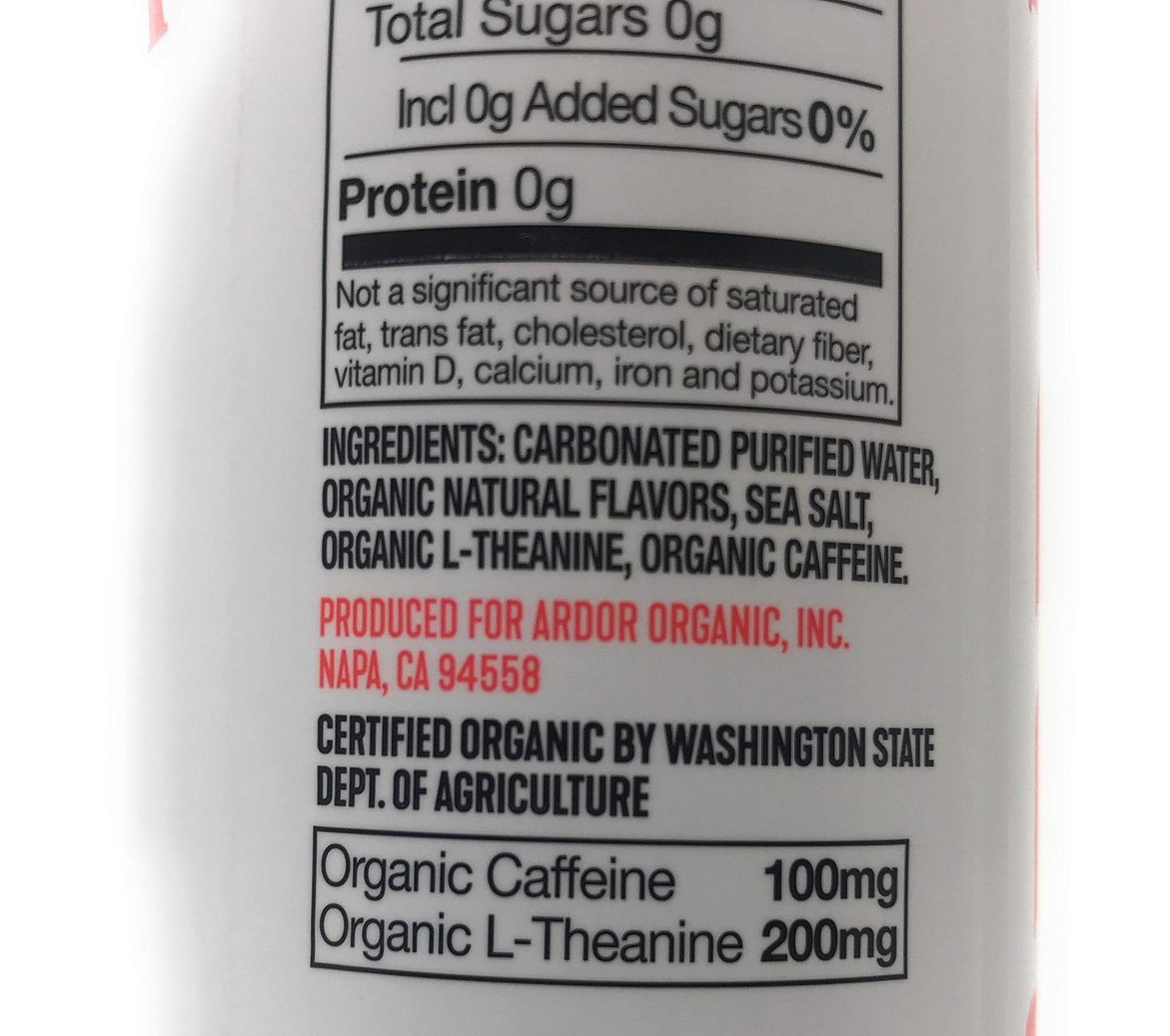 Ardor Organic Inc Sprklng Wtr Grapefruit 12 FO