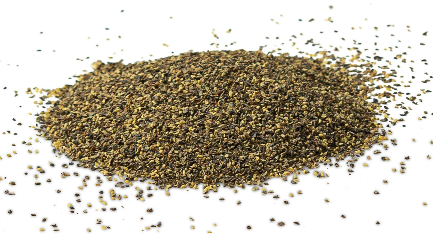 Sweeler, Bulk Ground Black Pepper - 20 Mesh, Value Large Bucket Size For Food Service & Home Use, 5Lbs