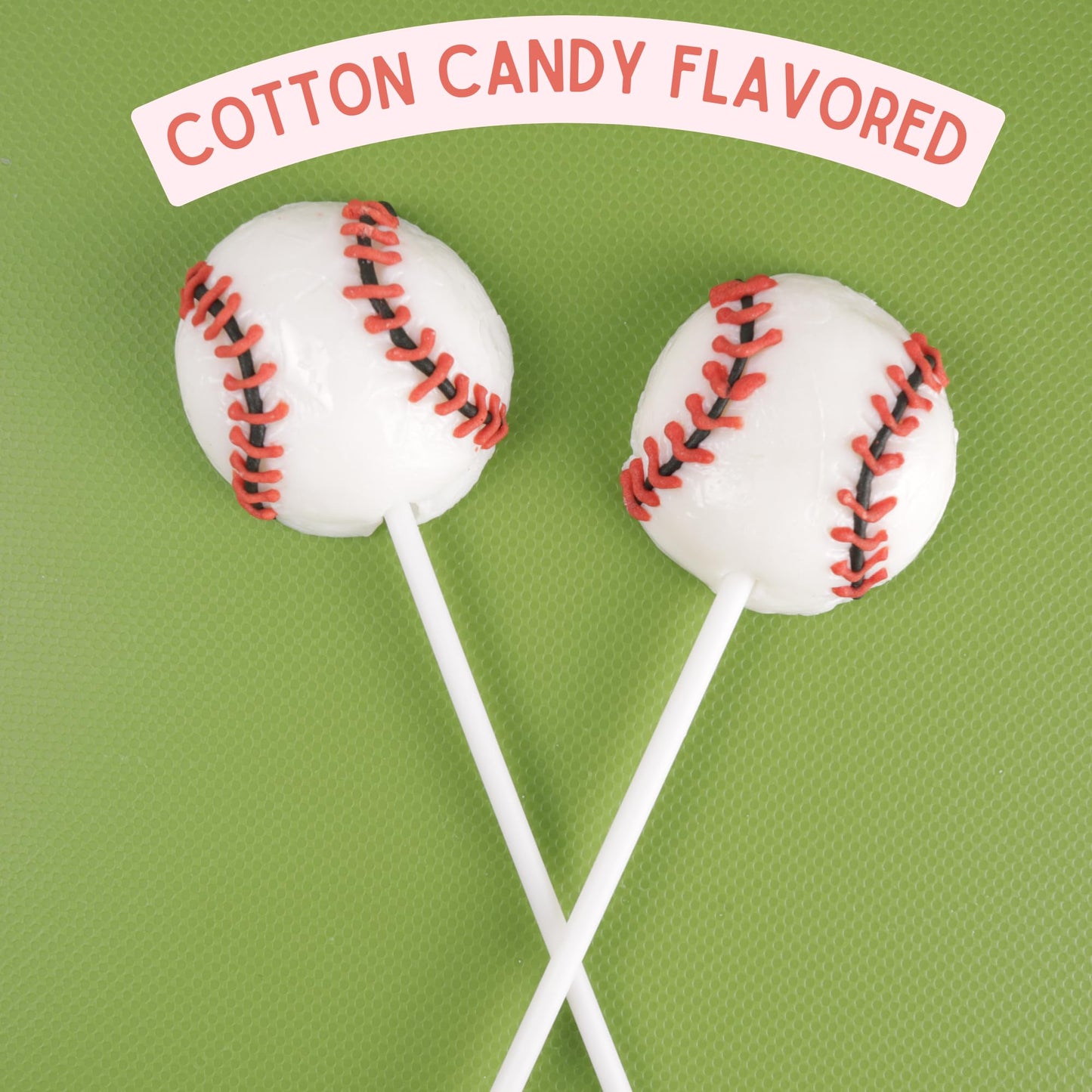 Sweetzo Baseball Lollipops, Strawberry Flavor, Individually Wrapped, 24 Count Box, 10.16 Ounces