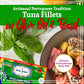 Santo Amaro Artisanal Wild Tuna Fillets in Olive Oil & Basil, 4.2 oz (Pack of 3), Pole & Line Caught, Keto Friendly, Low Mercury