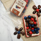Green Jay Gourmet Chocolate Fruit & Nut Mix - Handmade & Fresh Milk Chocolate Covered Nuts, Cherries, And Blueberries - Great Gi