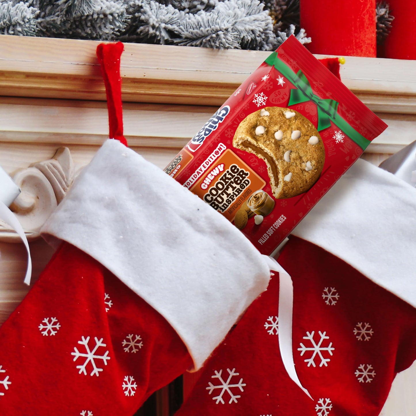 CHIPS AHOY! Chewy Cookie Butter-Inspired Cookies  Limited Edition Holiday   9.9 oz