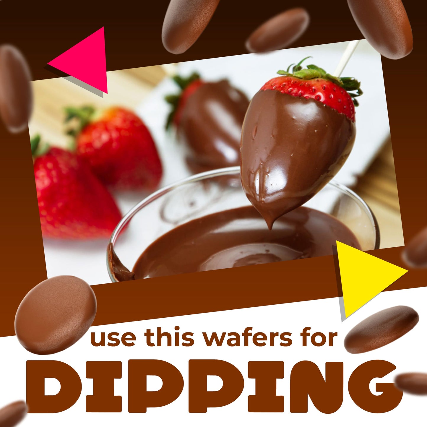 Milk Chocolate Melting Wafers | 5 Pound Bag | Baking Candy