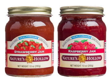 Nature'S Hollow Strawberry And Raspberry Jam: Sugar Free Jam And Preserves, Low Cal, Non Gmo, Keto Jam, Vegan, Gluten Free, And