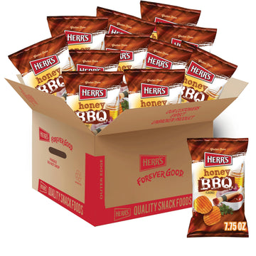 Herr'S Honey Bbq Potato Chips, 7.75 Ounce (Pack Of 12 Bags)