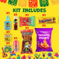 Chamoy Pickle Kits By Happy Packs | Pepinillos Con Chamoy | Includes 1 Chamoy Pickle | Mexican Candy Variety Pack | Unique Food