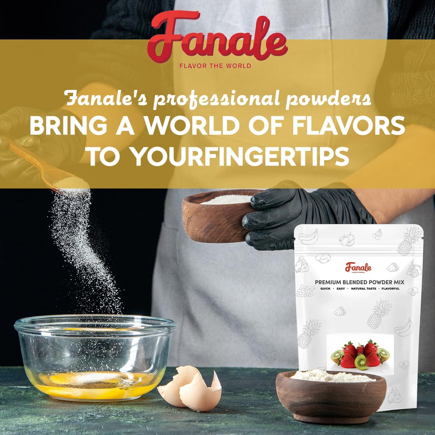 Fanale Premium Condensed Bubble Tea Flavoring Powder | Perfect For Baking, Smoothies, Desserts And Drinks | Instant Flavoring Po