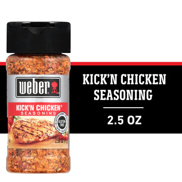 Weber Kickn Chicken Seasoning, 2.5 Ounce Shaker, Model 2003529