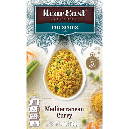 Near East Couscous Mix, Mediterranean Curry, 5.7 Oz(Pack of 12)